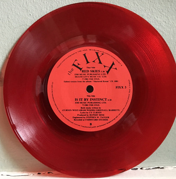 The Fixx : Red Skies (7", Single)