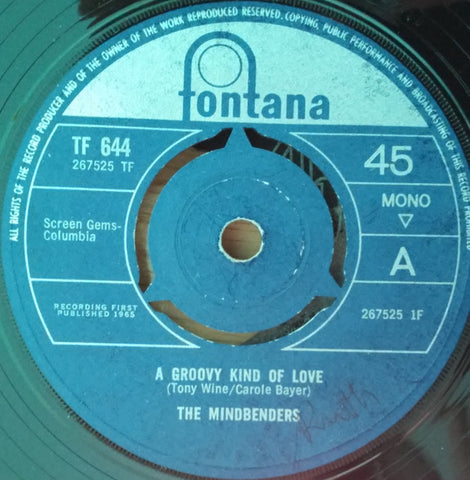 The Mindbenders : A Groovy Kind Of Love (7", Single, Mono, 3-P)