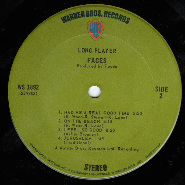 Faces (3) : Long Player (LP, Album, Ter)