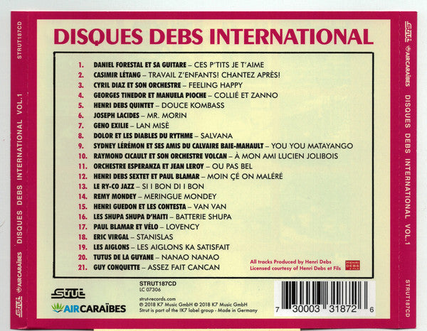 Various : Disques Debs International Volume 1 (An Island Story: Biguine, Afro Latin & Musique Antillaise 1960-1972) (CD, Comp, Jew)