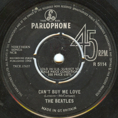 The Beatles : Can't Buy Me Love (7", Single)