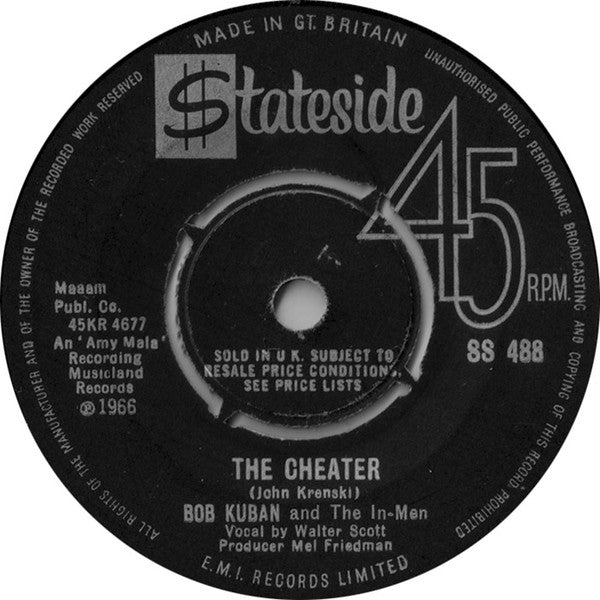 Bob Kuban And The In-Men : The Cheater (7", Single)