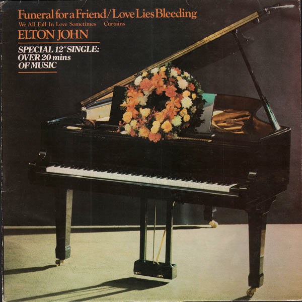 Elton John : Funeral For A Friend / Love Lies Bleeding (12", Single)