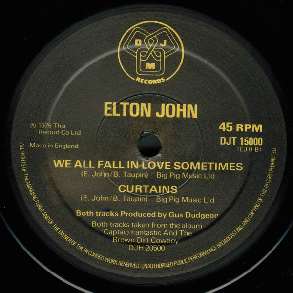 Elton John : Funeral For A Friend / Love Lies Bleeding (12", Single)