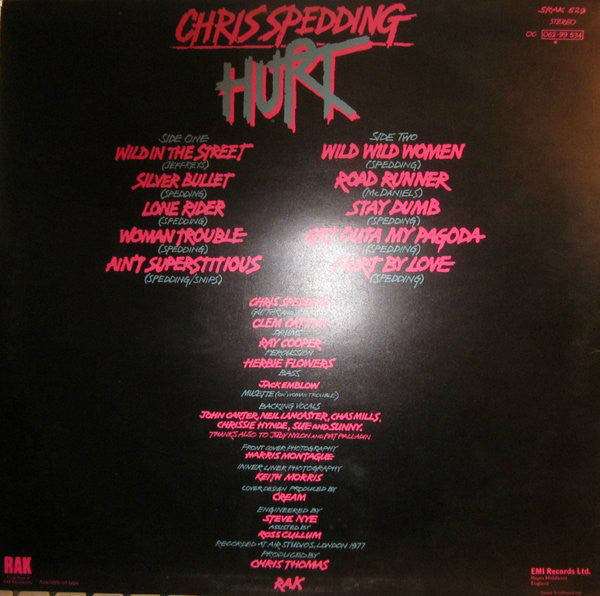 Chris Spedding : Hurt (LP, Album)