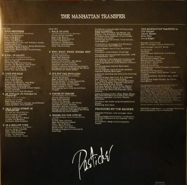 The Manhattan Transfer : Pastiche (LP, Album)