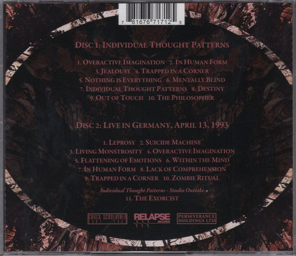 Death (2) : Individual Thought Patterns (2xCD, Album, RE, RM, Rem)