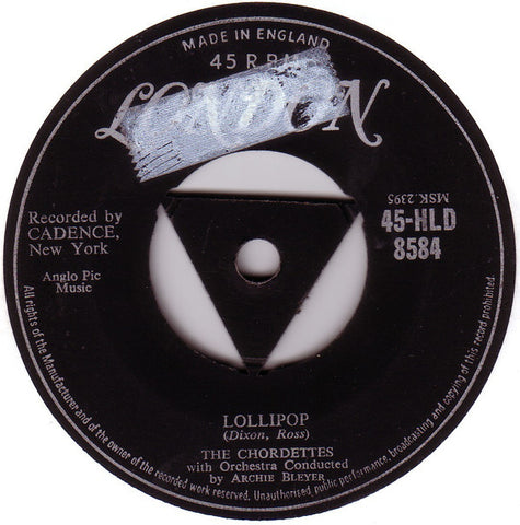 The Chordettes : Lollipop (7", Single)