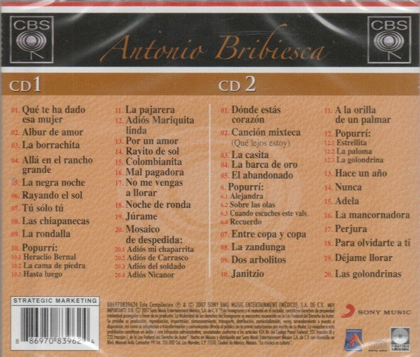 Antonio Bribiesca : La Gran Colección 60 Aniversario (2xCD, Comp, Ltd)