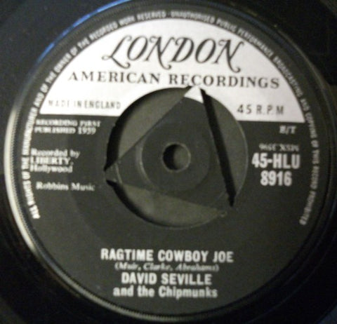 David Seville And The Chipmunks : Ragtime Cowboy Joe (7", Lab)