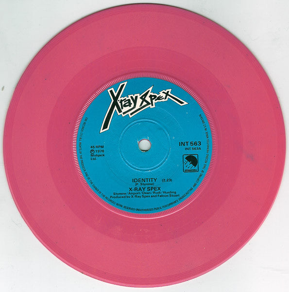 X-Ray Spex : Identity (7", Single, Pin)