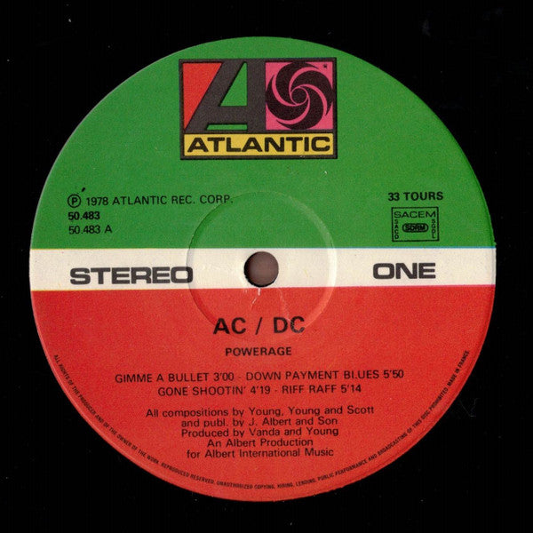 AC/DC : Powerage (LP, Album, RP)