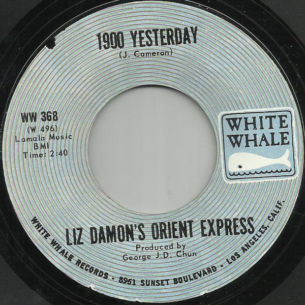 Liz Damon's Orient Express : 1900 Yesterday / You're Falling In Love (7", Single, Styrene, Ter)