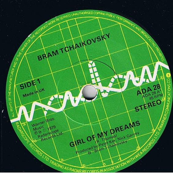 Bram Tchaikovsky : Girl Of My Dreams (7", Single)