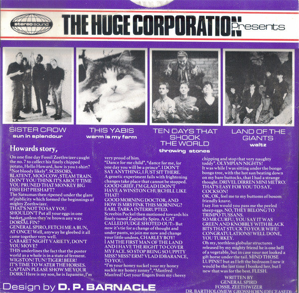 Various : The Huge Corporation Presents (10", EP)