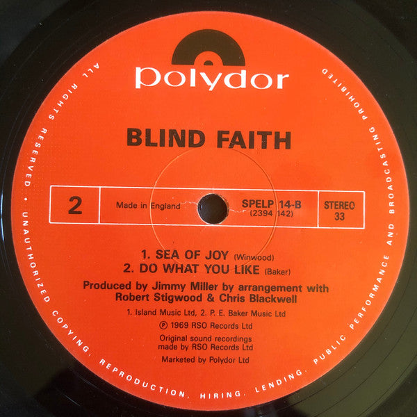 Blind Faith - Blind Faith (LP, Album, RE) (Near Mint (NM or M-))