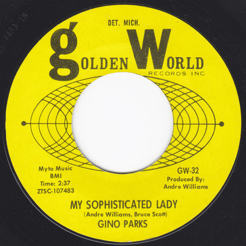 Gino Parks : My Sophisticated Lady / Talkin’ About My Baby (7", Single)