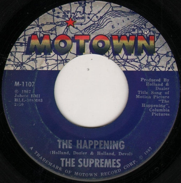 The Supremes : The Happening / All I Know About You  (7", Single, ARP)