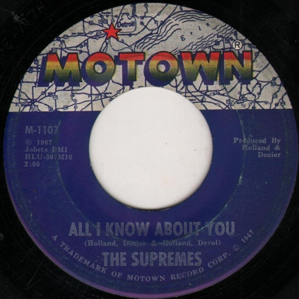 The Supremes : The Happening / All I Know About You  (7", Single, ARP)