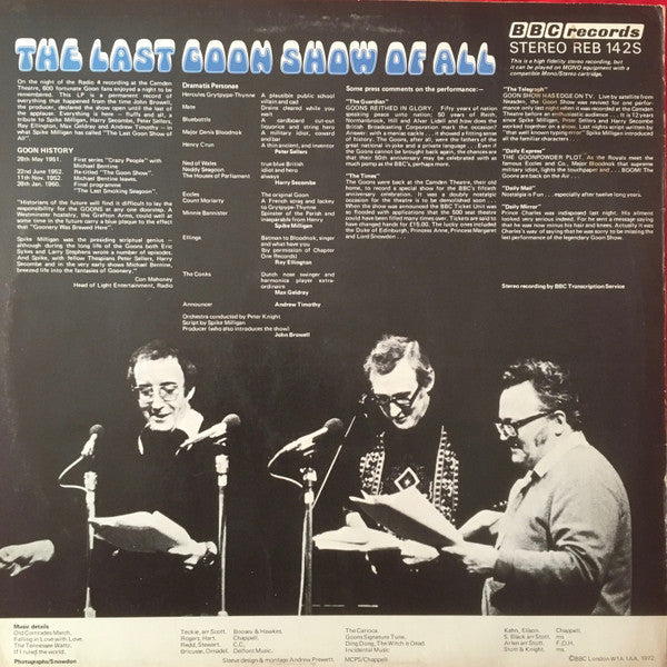 The Goons : The Last Goon Show Of All (LP)