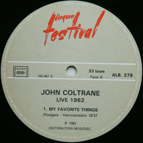 John Coltrane : Live 1962 (2xLP, Comp, P/Unofficial, Gat)