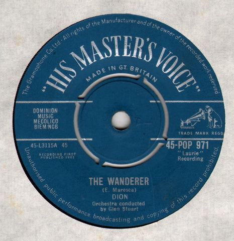 Dion (3) : The Wanderer (7", Single)