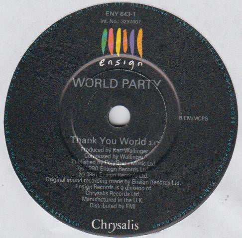 World Party : Thank You World (7", Single)