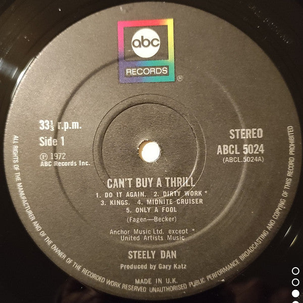 Steely Dan : Can't Buy A Thrill (LP, Album, RE, Bla)