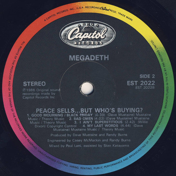 Megadeth : Peace Sells... But Who's Buying? (LP, Album)