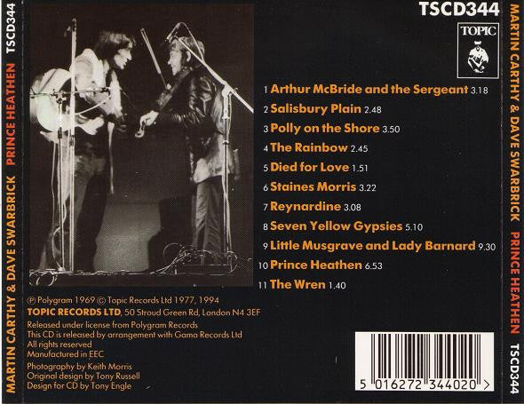 Martin Carthy & Dave Swarbrick* : Prince Heathen (CD, Album, RE)