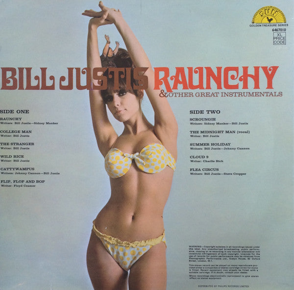 Bill Justis : Raunchy & Other Great Instrumentals (LP)