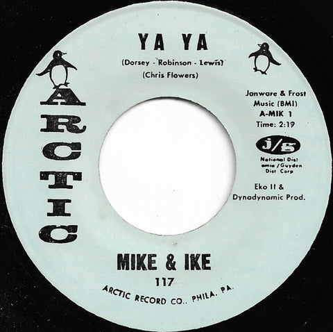 Mike & Ike (2) : Ya Ya / Sax On The Track (7", Single, RP)