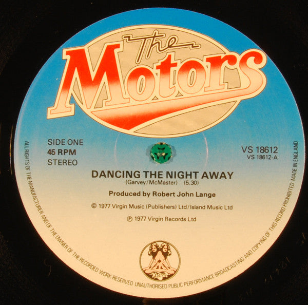 The Motors : Dancing The Night Away (12", Single, Ltd)