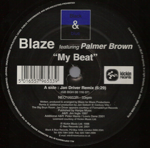 Blaze : My Beat (12")