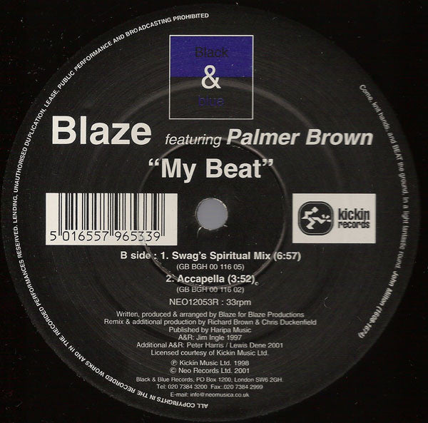 Blaze : My Beat (12")