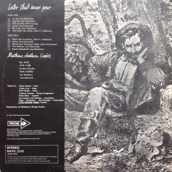 Matthews' Southern Comfort : Later That Same Year (LP, Album)