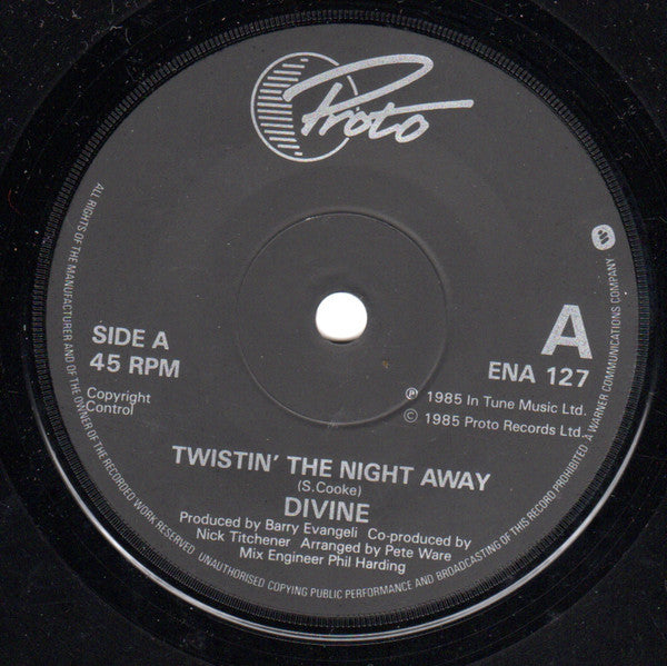 Divine : Twistin' The Night Away (7")