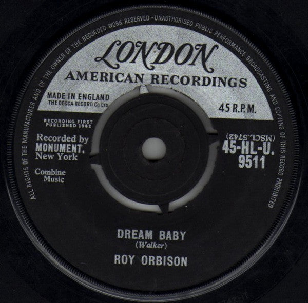 Roy Orbison : Dream Baby (7", Single)