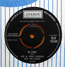 Ike & Tina Turner : So Fine / So Blue Over You (7")