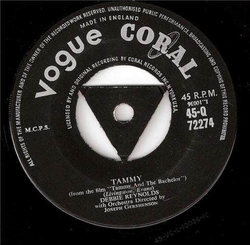 Debbie Reynolds : Tammy (7", Tri)