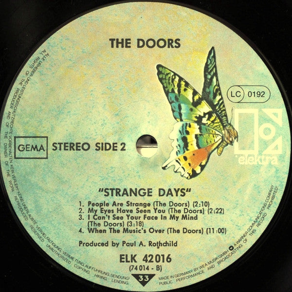 Strange Days the Doors Album 