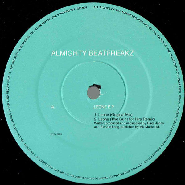 Almighty Beatfreakz : Leone EP (12")