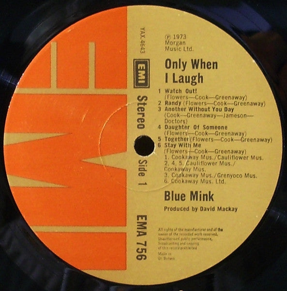 Blue Mink : Only When I Laugh (LP, Album)