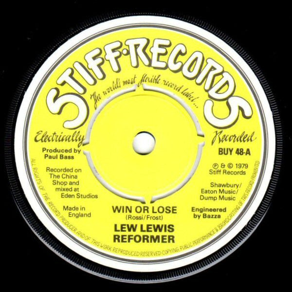 Lew Lewis Reformer : Win Or Lose (7")