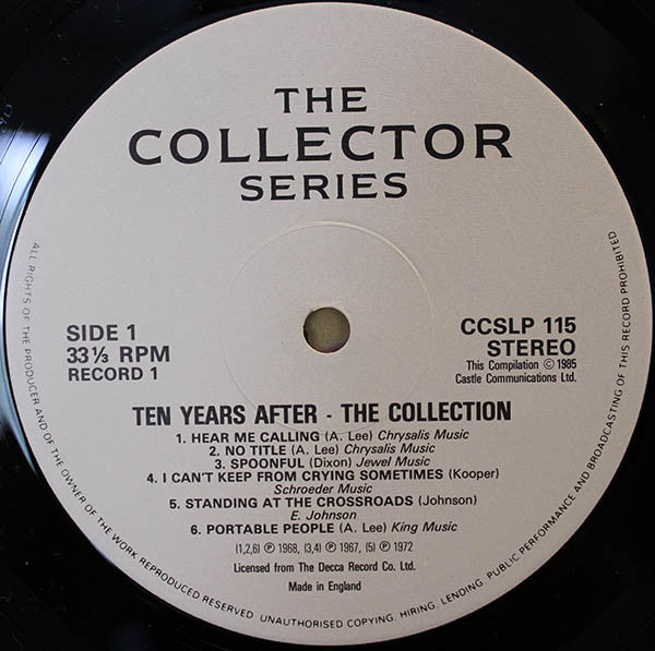 Ten Years After : The Collection (2xLP, Comp, Gat)