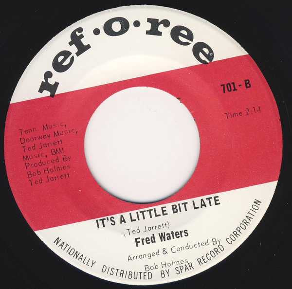 Freddie Waters : I Wish For A Miracle / It's A Little Bit Late (7", Single)