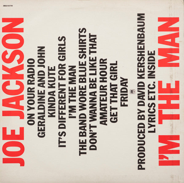 Joe Jackson : I'm The Man (LP, Album)