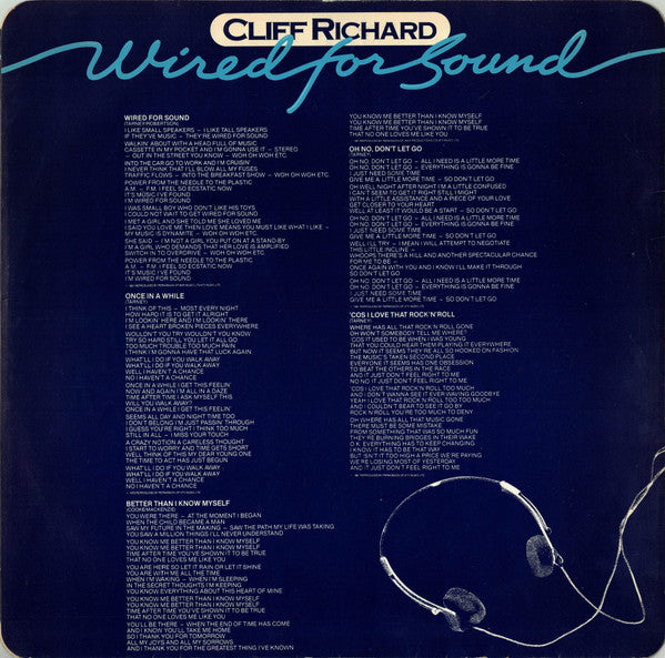 Cliff Richard : Wired For Sound (LP, Album)