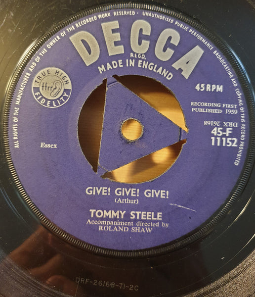 Tommy Steele : Tallahassee Lassie (7", Single)