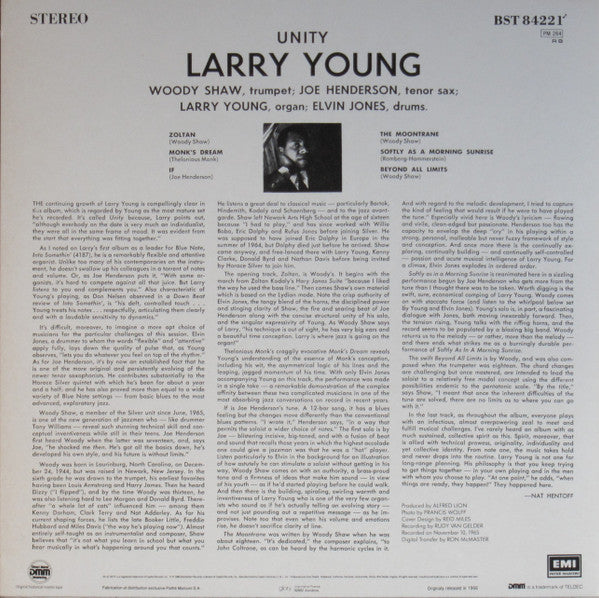 Larry Young : Unity (LP, Album, RE, RM, DMM)